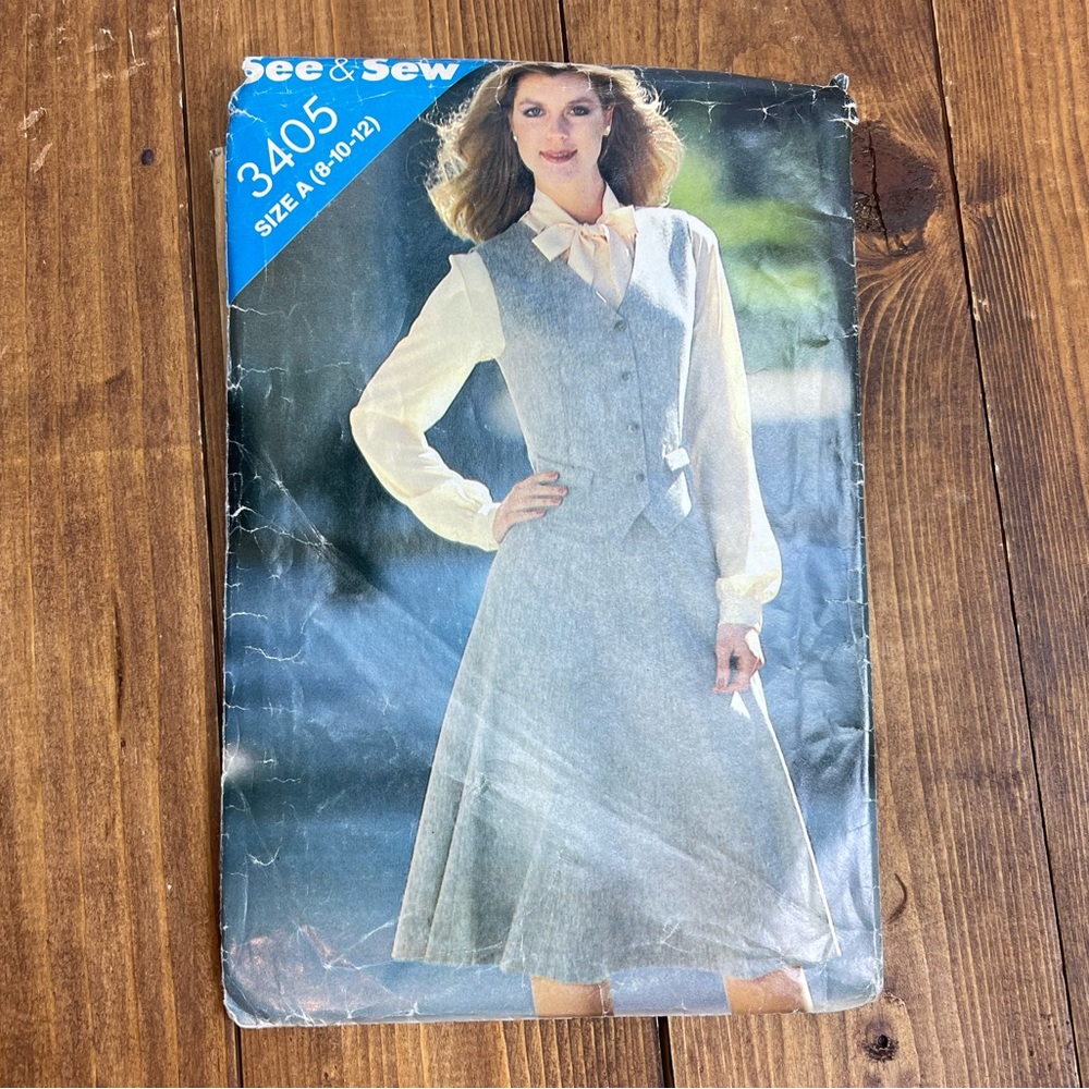 See & Sew Butterick sewing pattern 3405 uncut sizes 8-12